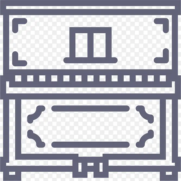古董钢琴Outline-Smash-icons