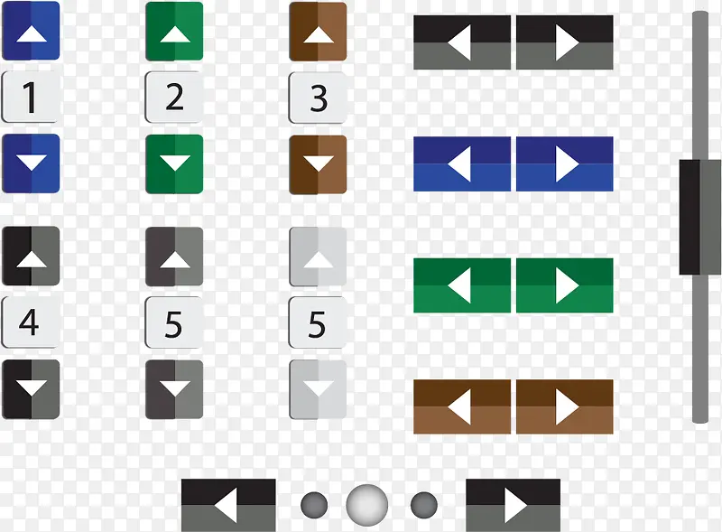 矢量图电梯按钮