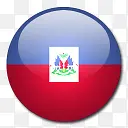 海地国旗国圆形世界旗
