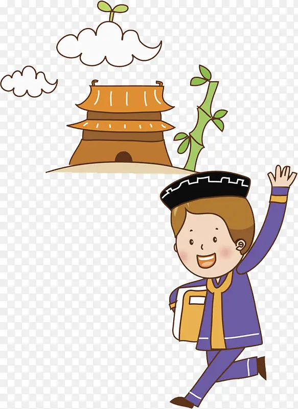 挥手男孩