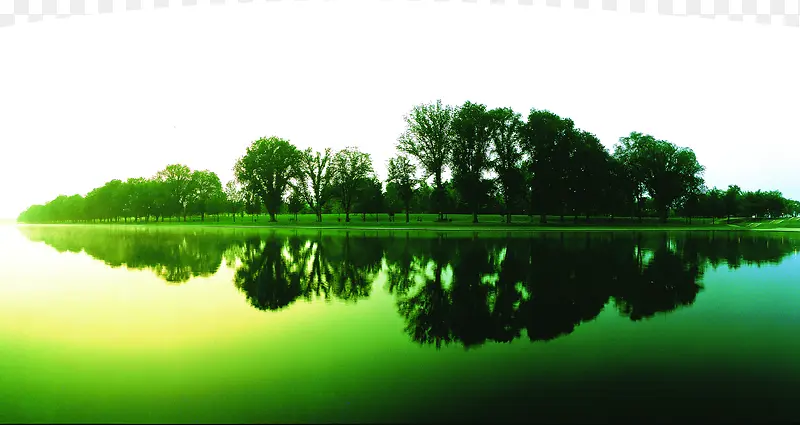绿色湖水企业环保画册