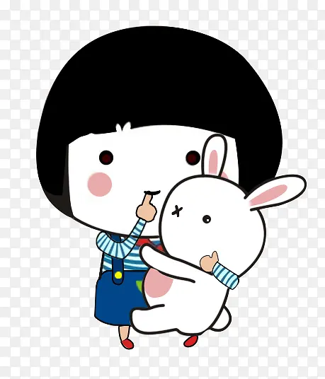 卡通小女孩