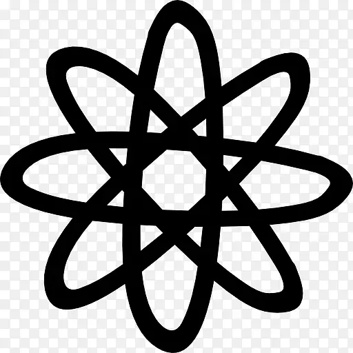 原子的手绘符号图标