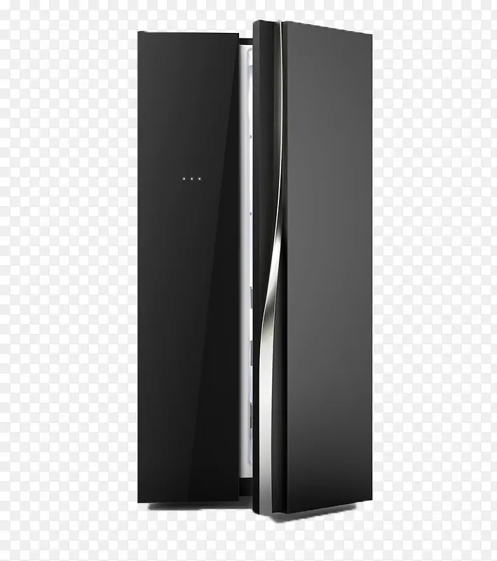 黑色极简设计酷炫智能冰箱
