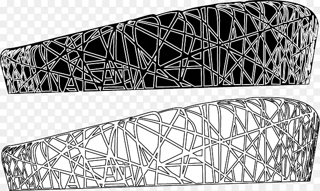 鸟巢矢量素材,