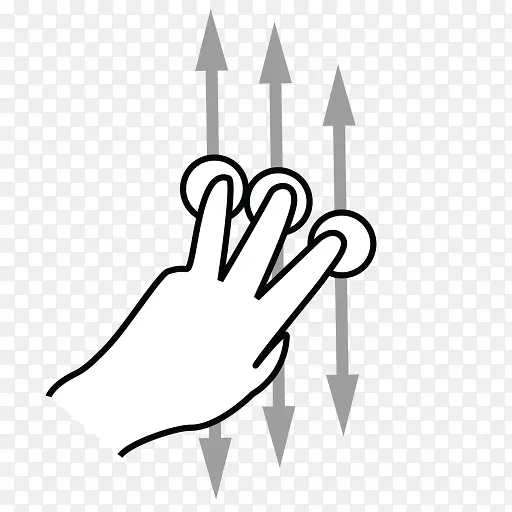 三手指滚动gestureworks图标