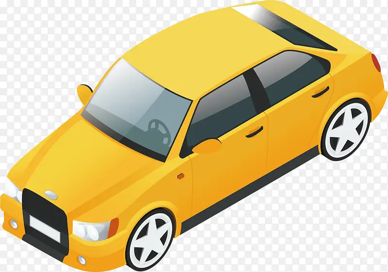 黄色的新能源车车辆