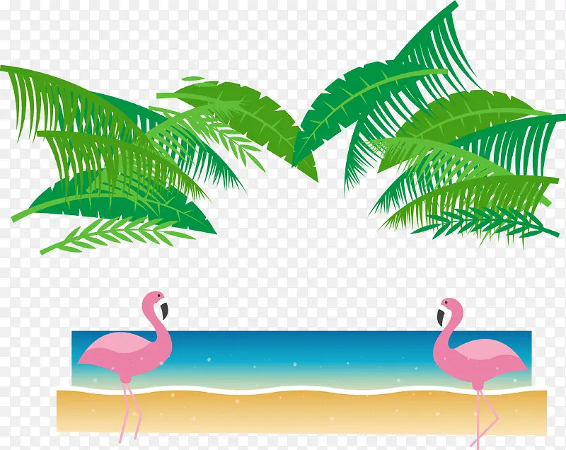 海岛椰子树装饰