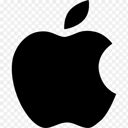 苹果logo的黑色图标