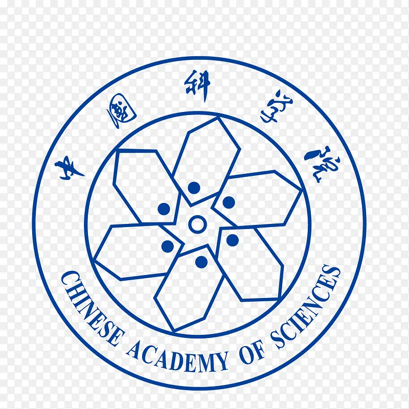 圆圈中国科学院logo标志