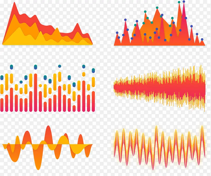 橙色音轨矢量图