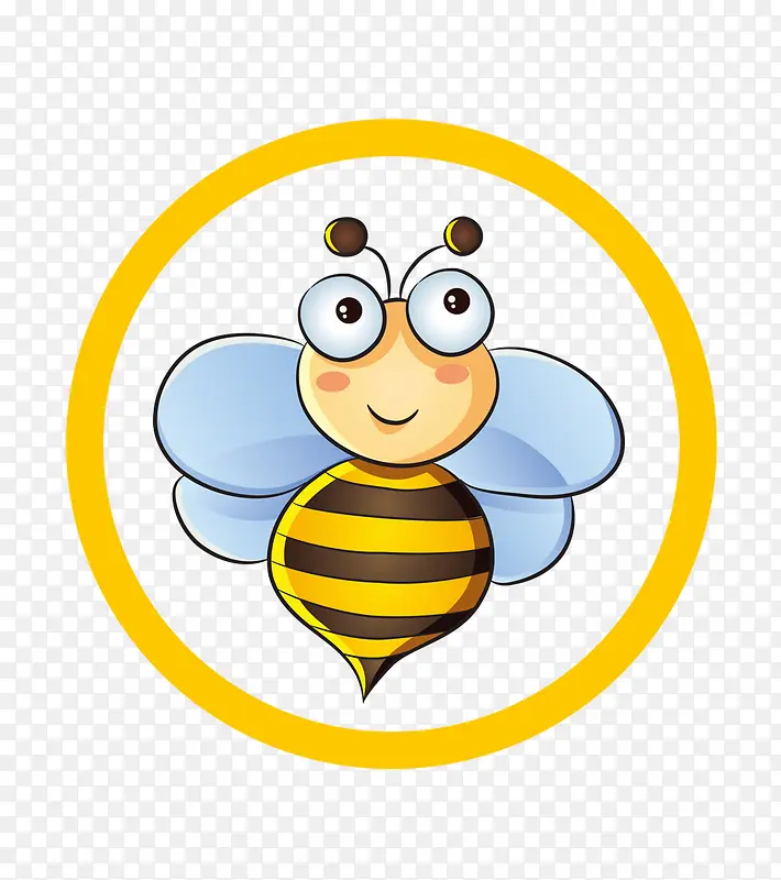 小蜜蜂标志免抠素材