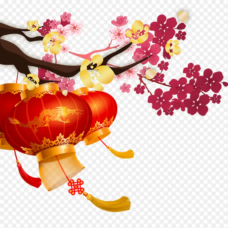 春节海报背景装饰