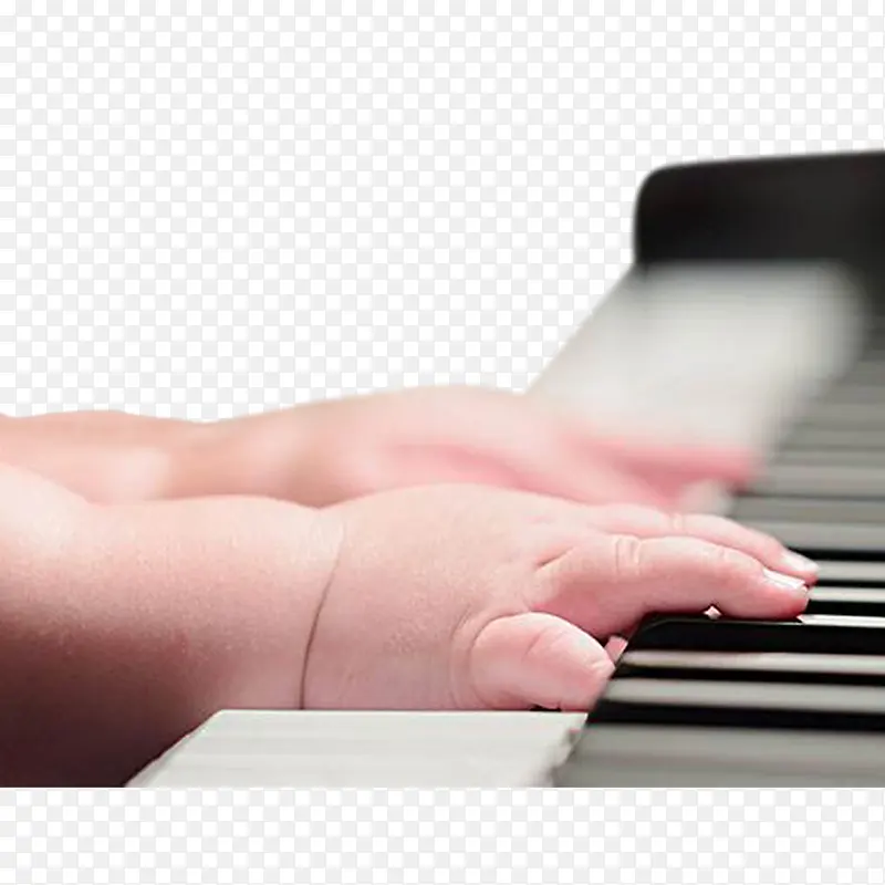小宝宝弹钢琴的手免抠png