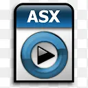 ASX蓝灰水晶质感全套系统图标透明