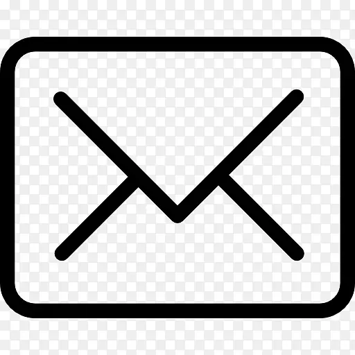 新的电子邮件后密闭信封符号图标
