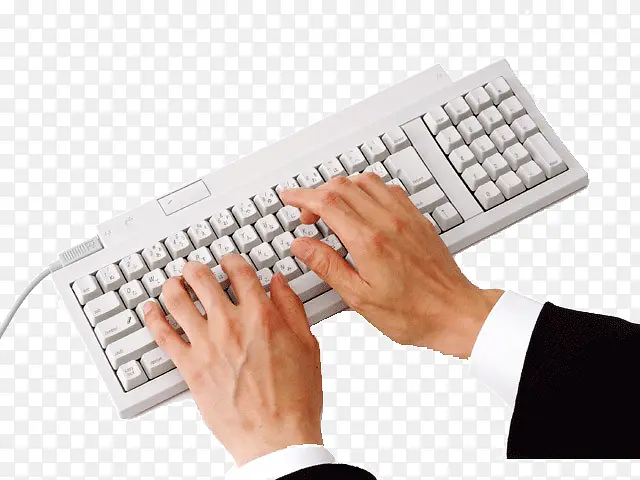 男士打字键盘双手