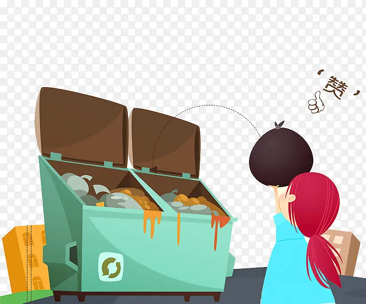 扔垃圾漫画