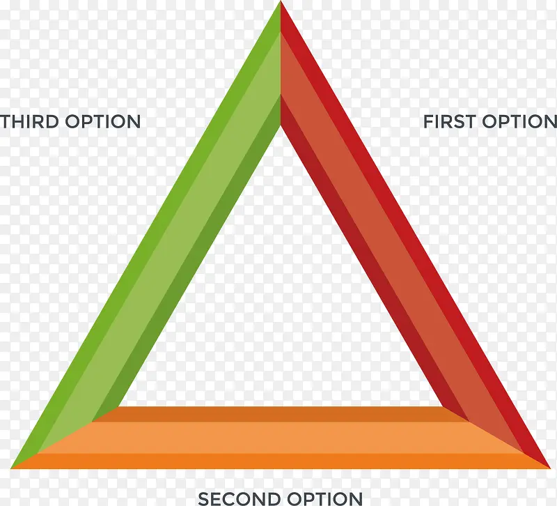 矢量创意设计三角形目录图