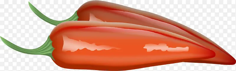 红色简约辣椒