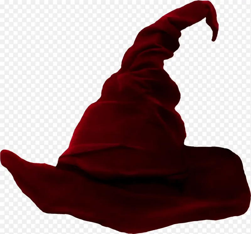 万圣节红色巫师帽