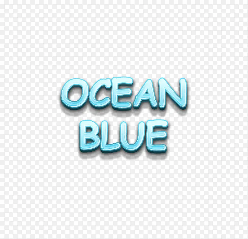 3D Ocean Blue Style