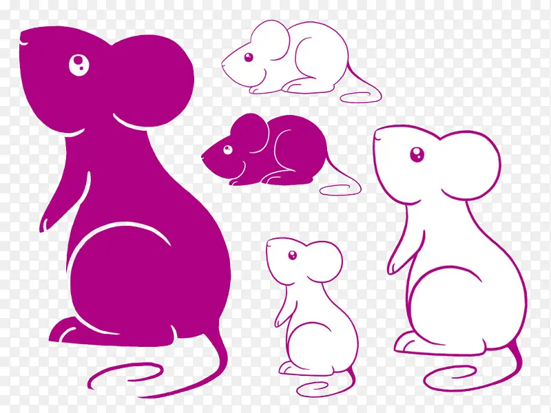 紫色的老鼠们