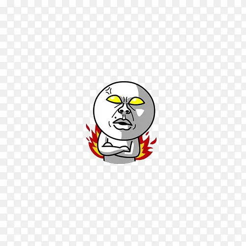 卡通愤怒抓狂表情