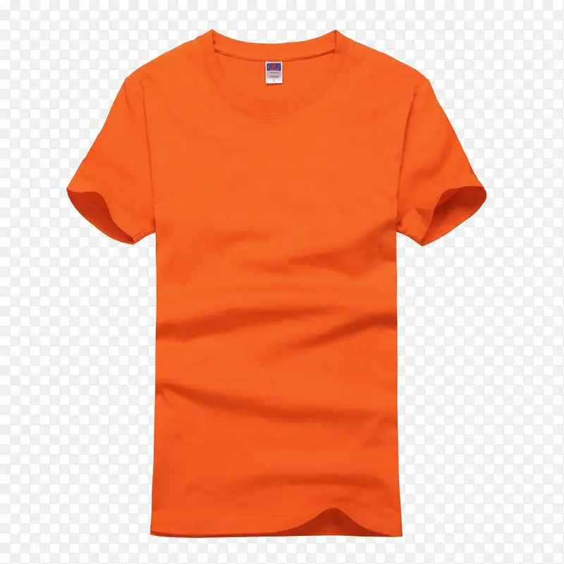 橙色短袖t恤