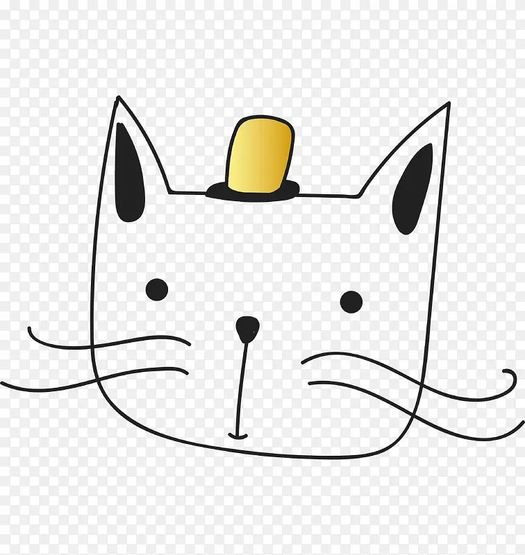 卡通手绘卡通猫咪头像