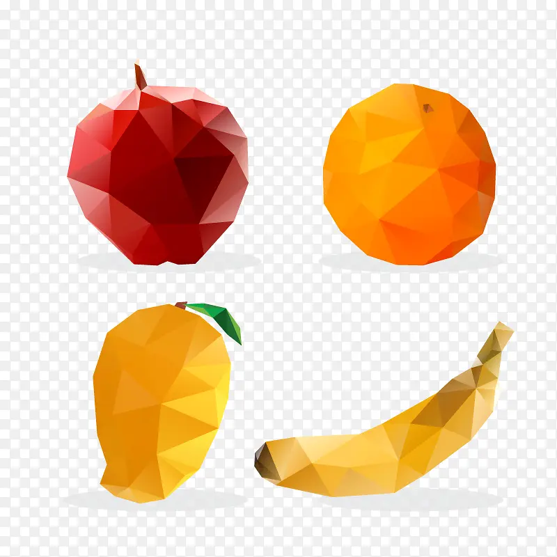 矢量立体水果