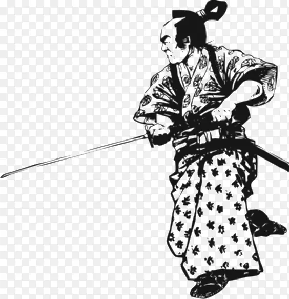 手绘日本武士矢量PNG图片素材下载_图片编号qkpmvoxe-免抠素材网