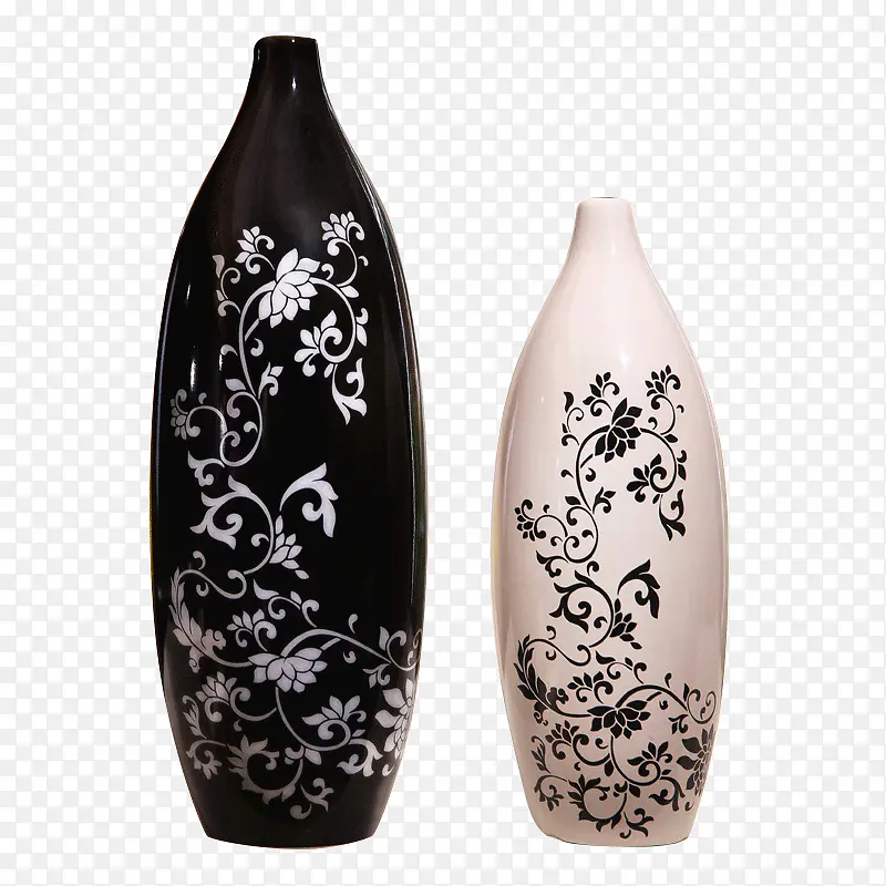 椭圆形陶瓷花瓶摆件