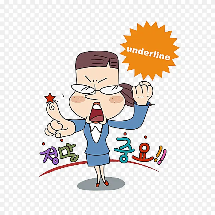 发火的卡通女人PNG图片素材下载_图片编号qarkolgk-免抠素材网