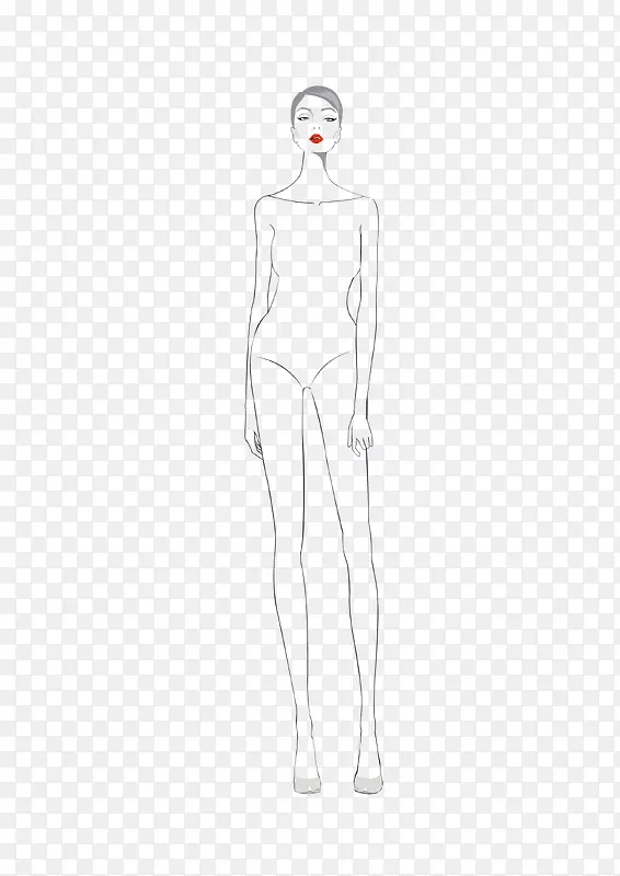 手绘美女