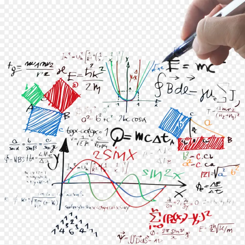 装饰数学公式彩色教育PNG图片素材下载_图片编号qvmrnvzx-免抠素材网