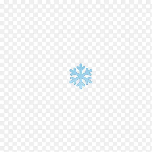 天气符号 下雪 雪花