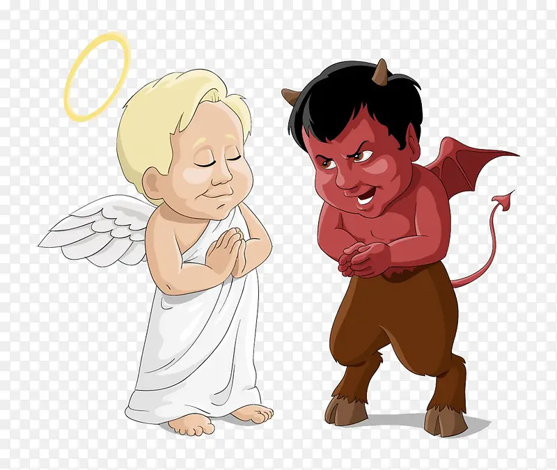 卡通天使与恶魔