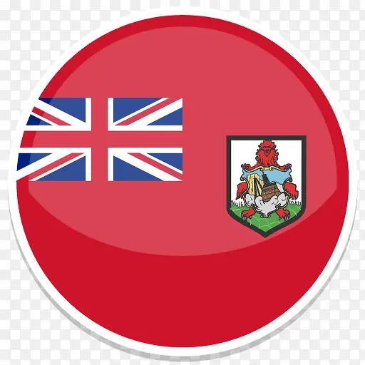 百慕大平圆世界国旗图标集