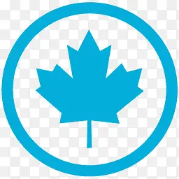 加拿大国旗metrostation-Blue-icons