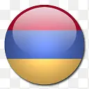 亚美尼亚国旗国圆形世界旗