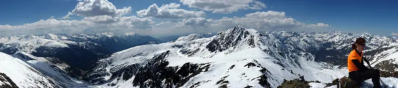 安道尔高山海报背景图