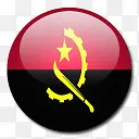 安哥拉国旗国圆形世界旗