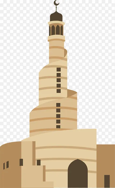伊拉克螺旋塔标志建筑