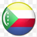 科摩罗国旗国圆形世界旗