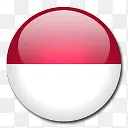 摩纳哥国旗国圆形世界旗