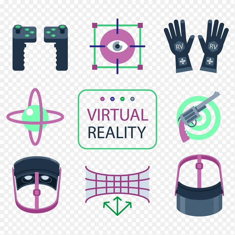 矢量虚拟现实的游戏元素集合