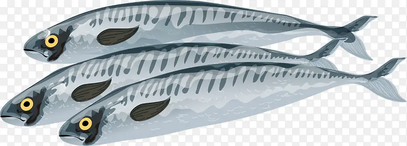 卡通水彩手绘金枪鱼
