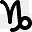 星座摩羯座Glyphs-symbols-icons