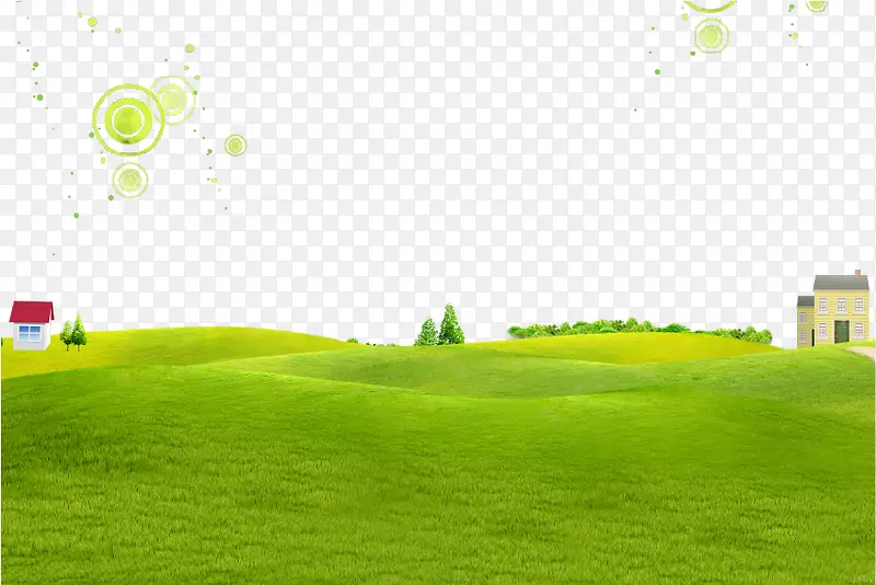 绿色清新环保春季海报背景